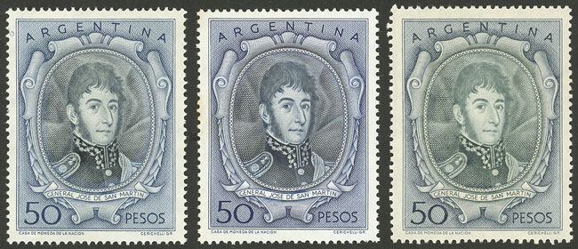 Lot 302 - Argentina general issues -  Guillermo Jalil - Philatino Auction # 2624 ARGENTINA: Spectacular auction with material from all periods, including many rarities!