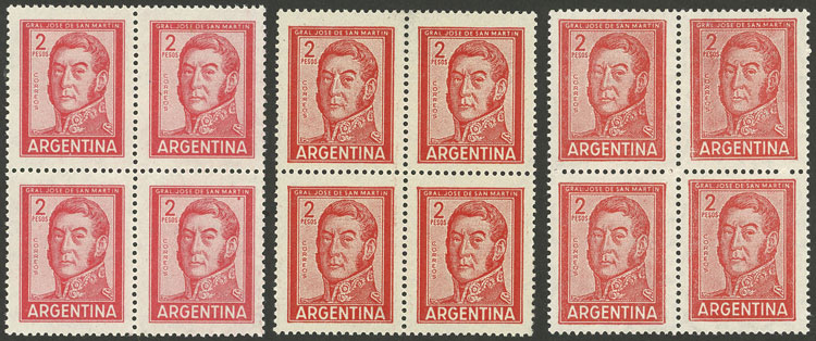 Lot 339 - Argentina general issues -  Guillermo Jalil - Philatino Auction # 2624 ARGENTINA: Spectacular auction with material from all periods, including many rarities!