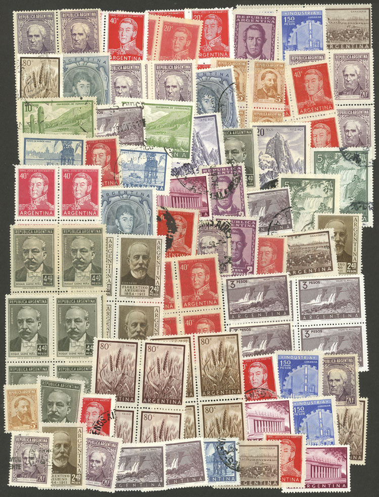 Lot 280 - Argentina general issues -  Guillermo Jalil - Philatino Auction # 2624 ARGENTINA: Spectacular auction with material from all periods, including many rarities!