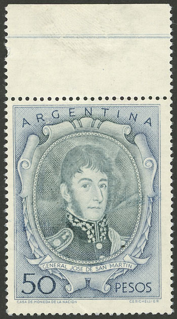 Lot 306 - Argentina general issues -  Guillermo Jalil - Philatino Auction # 2624 ARGENTINA: Spectacular auction with material from all periods, including many rarities!
