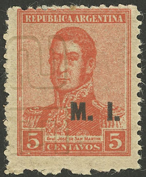 Lot 586 - Argentina official stamps -  Guillermo Jalil - Philatino Auction # 2624 ARGENTINA: Spectacular auction with material from all periods, including many rarities!