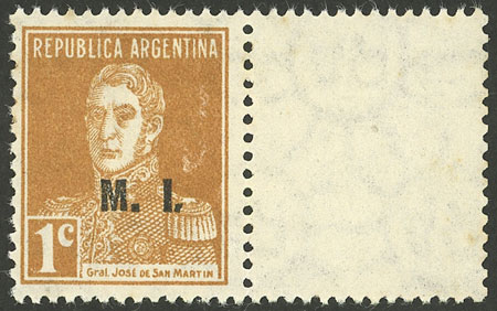 Lot 587 - Argentina official stamps -  Guillermo Jalil - Philatino Auction # 2624 ARGENTINA: Spectacular auction with material from all periods, including many rarities!