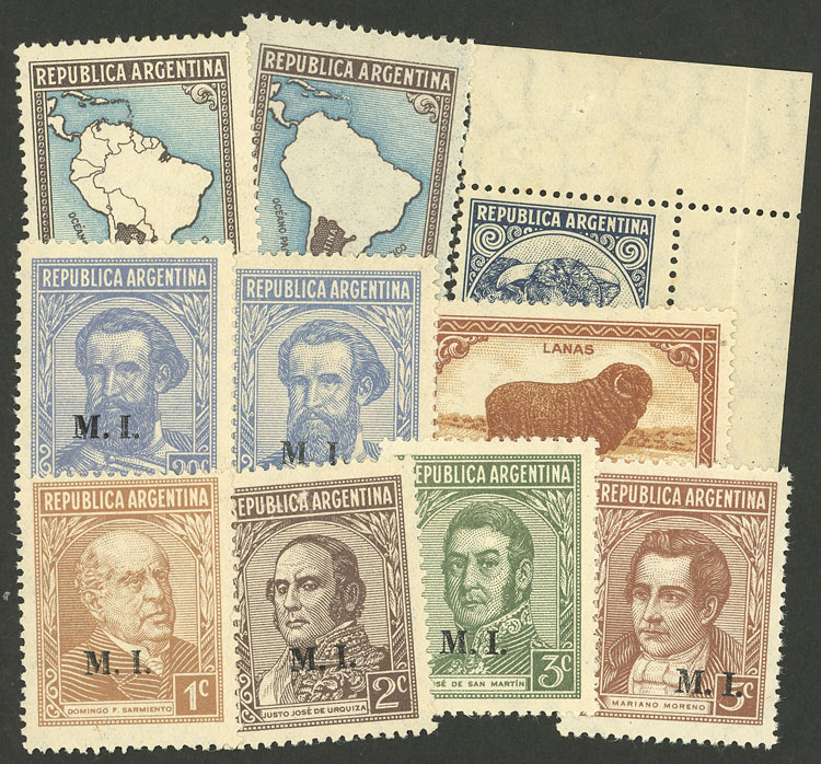 Lot 588 - Argentina official stamps -  Guillermo Jalil - Philatino Auction # 2624 ARGENTINA: Spectacular auction with material from all periods, including many rarities!