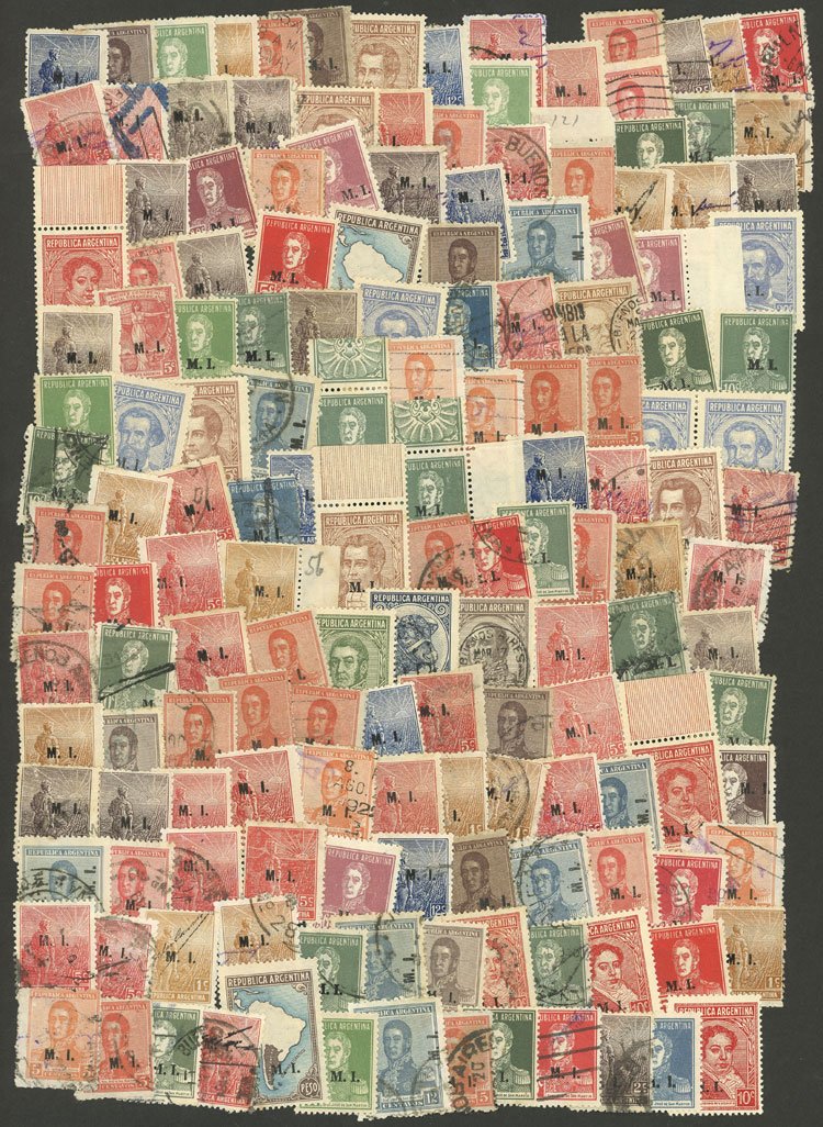 Lot 585 - Argentina official stamps -  Guillermo Jalil - Philatino Auction # 2624 ARGENTINA: Spectacular auction with material from all periods, including many rarities!