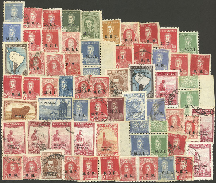 Lot 631 - Argentina official stamps - Guillermo Jalil - Philatino Auction # 2624 ARGENTINA: Spectacular auction with material from all periods, including many rarities! Lot 631 - Argentina official stamps - Guillermo Jalil - Philatino Auction # 2624 ARGENTINA: Spectacular auction with material from all periods, including many rarities!