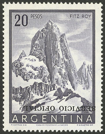 Lot 624 - Argentina official stamps -  Guillermo Jalil - Philatino Auction # 2624 ARGENTINA: Spectacular auction with material from all periods, including many rarities!