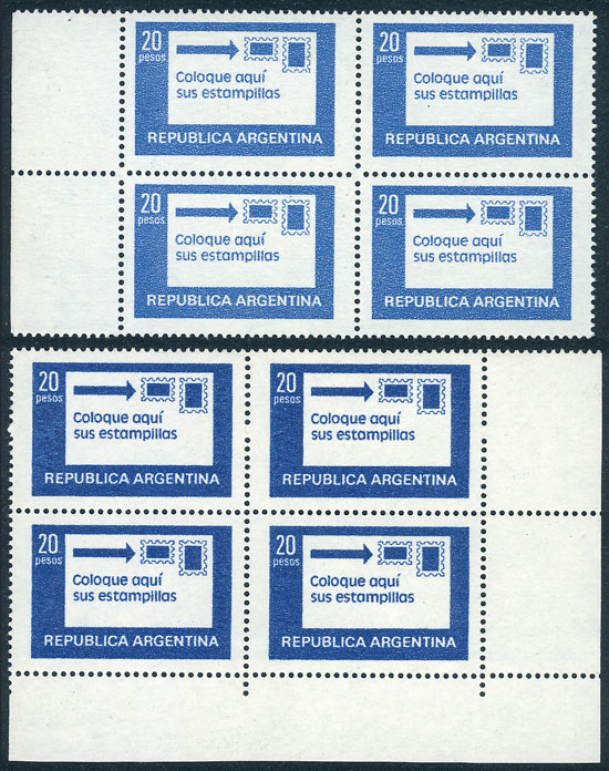 Lot 488 - Argentina general issues -  Guillermo Jalil - Philatino Auction # 2624 ARGENTINA: Spectacular auction with material from all periods, including many rarities!