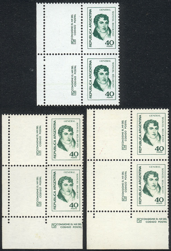 Lot 478 - Argentina general issues -  Guillermo Jalil - Philatino Auction # 2624 ARGENTINA: Spectacular auction with material from all periods, including many rarities!