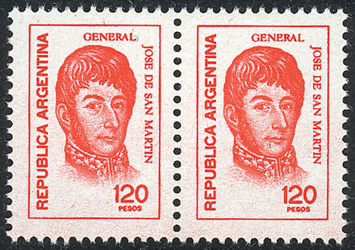 Lot 481 - Argentina general issues -  Guillermo Jalil - Philatino Auction # 2624 ARGENTINA: Spectacular auction with material from all periods, including many rarities!