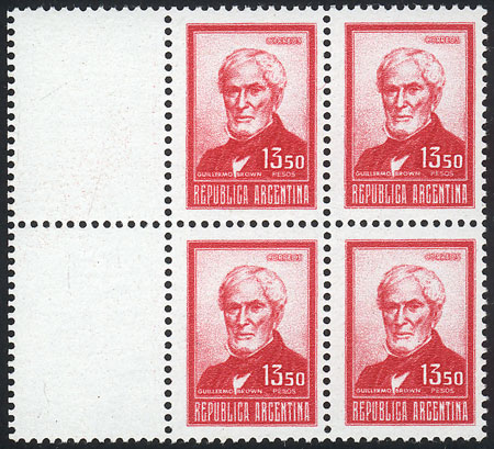 Lot 452 - Argentina general issues -  Guillermo Jalil - Philatino Auction # 2624 ARGENTINA: Spectacular auction with material from all periods, including many rarities!