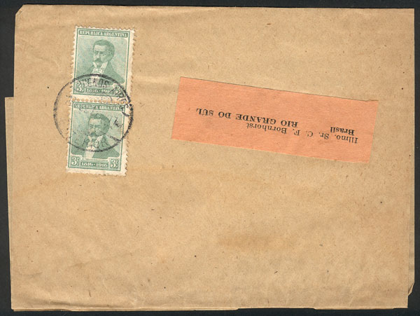 Lot 688 - Argentina postal history -  Guillermo Jalil - Philatino Auction # 2624 ARGENTINA: Spectacular auction with material from all periods, including many rarities!