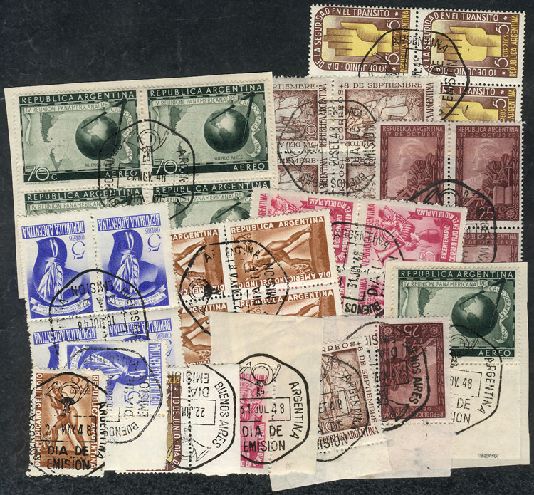 Lot 258 - Argentina general issues -  Guillermo Jalil - Philatino Auction # 2624 ARGENTINA: Spectacular auction with material from all periods, including many rarities!