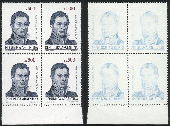 Lot 521 - Argentina general issues -  Guillermo Jalil - Philatino Auction # 2624 ARGENTINA: Spectacular auction with material from all periods, including many rarities!
