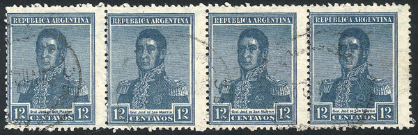 Lot 134 - Argentina general issues -  Guillermo Jalil - Philatino Auction # 2624 ARGENTINA: Spectacular auction with material from all periods, including many rarities!