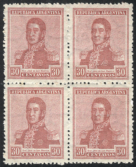 Lot 135 - Argentina general issues -  Guillermo Jalil - Philatino Auction # 2624 ARGENTINA: Spectacular auction with material from all periods, including many rarities!