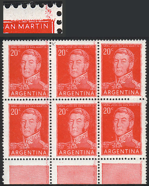 Lot 282 - Argentina general issues -  Guillermo Jalil - Philatino Auction # 2624 ARGENTINA: Spectacular auction with material from all periods, including many rarities!