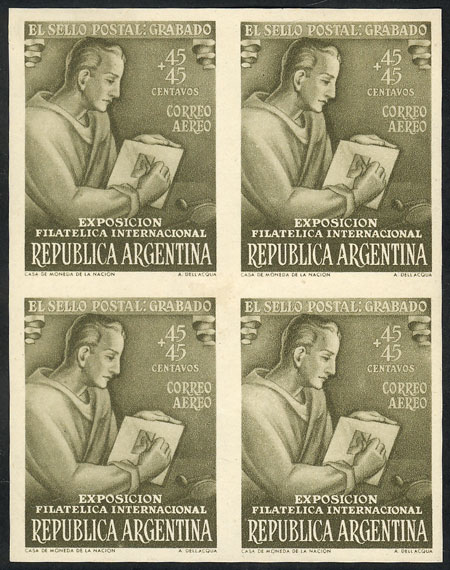 Lot 264 - Argentina general issues -  Guillermo Jalil - Philatino Auction # 2624 ARGENTINA: Spectacular auction with material from all periods, including many rarities!