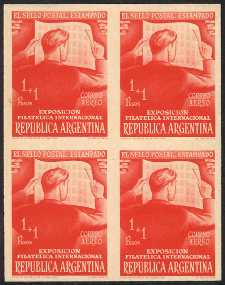 Lot 266 - Argentina general issues -  Guillermo Jalil - Philatino Auction # 2624 ARGENTINA: Spectacular auction with material from all periods, including many rarities!