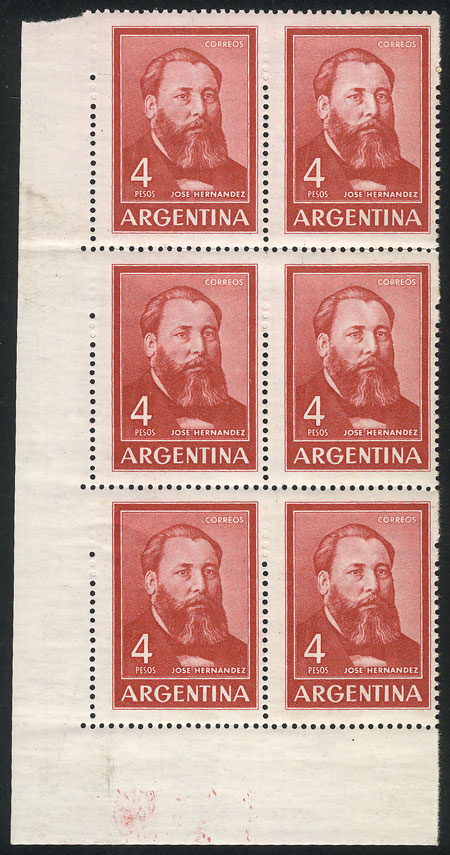 Lot 395 - Argentina general issues -  Guillermo Jalil - Philatino Auction # 2624 ARGENTINA: Spectacular auction with material from all periods, including many rarities!