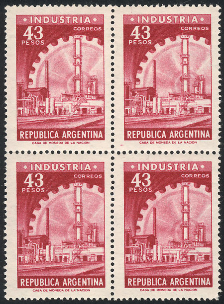Lot 409 - Argentina general issues -  Guillermo Jalil - Philatino Auction # 2624 ARGENTINA: Spectacular auction with material from all periods, including many rarities!