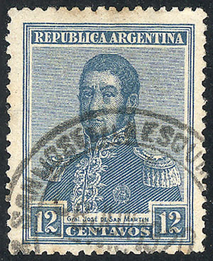 Lot 128 - Argentina general issues -  Guillermo Jalil - Philatino Auction # 2624 ARGENTINA: Spectacular auction with material from all periods, including many rarities!
