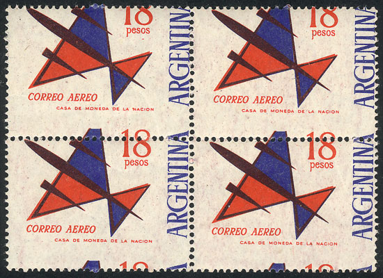 Lot 382 - Argentina general issues -  Guillermo Jalil - Philatino Auction # 2624 ARGENTINA: Spectacular auction with material from all periods, including many rarities!