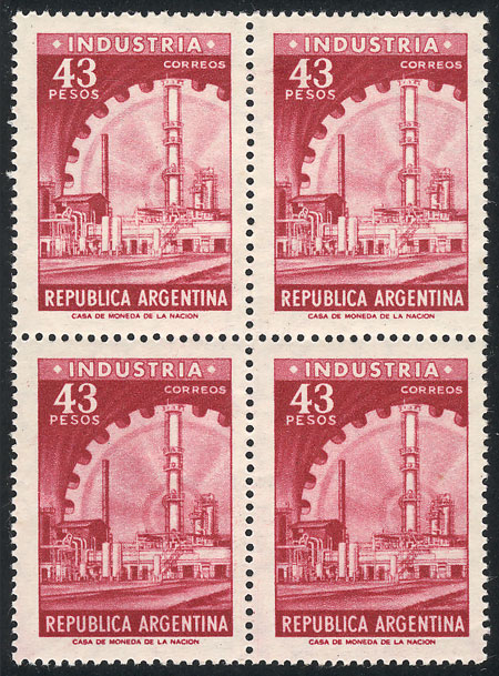 Lot 408 - Argentina general issues -  Guillermo Jalil - Philatino Auction # 2624 ARGENTINA: Spectacular auction with material from all periods, including many rarities!