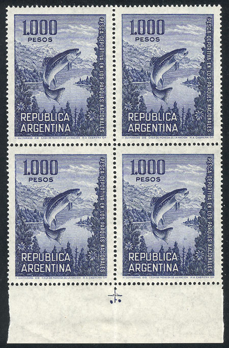 Lot 422 - Argentina general issues -  Guillermo Jalil - Philatino Auction # 2624 ARGENTINA: Spectacular auction with material from all periods, including many rarities!