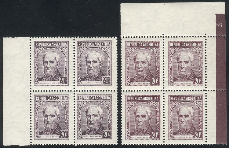 Lot 285 - Argentina general issues -  Guillermo Jalil - Philatino Auction # 2624 ARGENTINA: Spectacular auction with material from all periods, including many rarities!