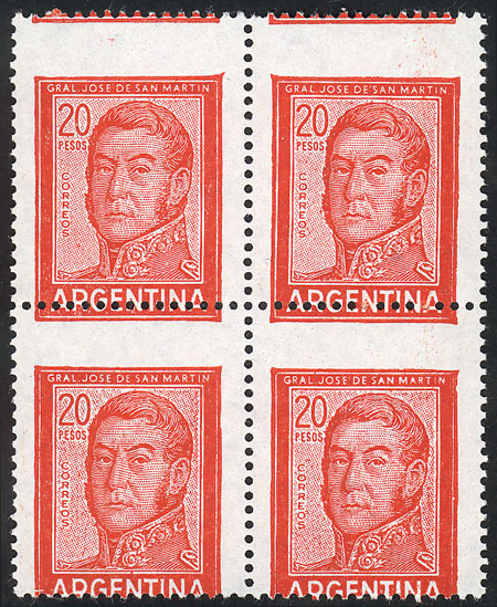 Lot 403 - Argentina general issues -  Guillermo Jalil - Philatino Auction # 2624 ARGENTINA: Spectacular auction with material from all periods, including many rarities!