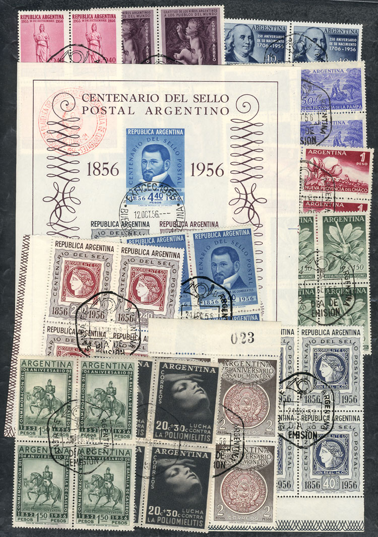 Lot 308 - Argentina general issues -  Guillermo Jalil - Philatino Auction # 2624 ARGENTINA: Spectacular auction with material from all periods, including many rarities!