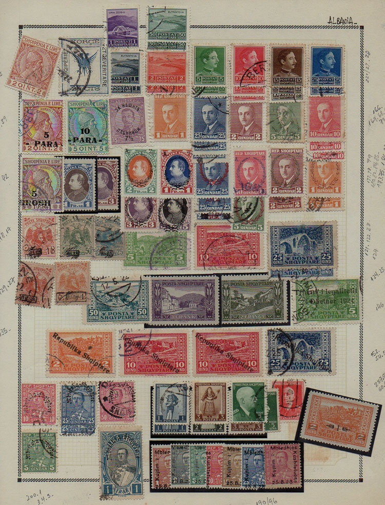 Lot 43 - Albania Lots and Collections -  Guillermo Jalil - Philatino Auction # 2629 WORLDWIDE + ARGENTINA: General August auction