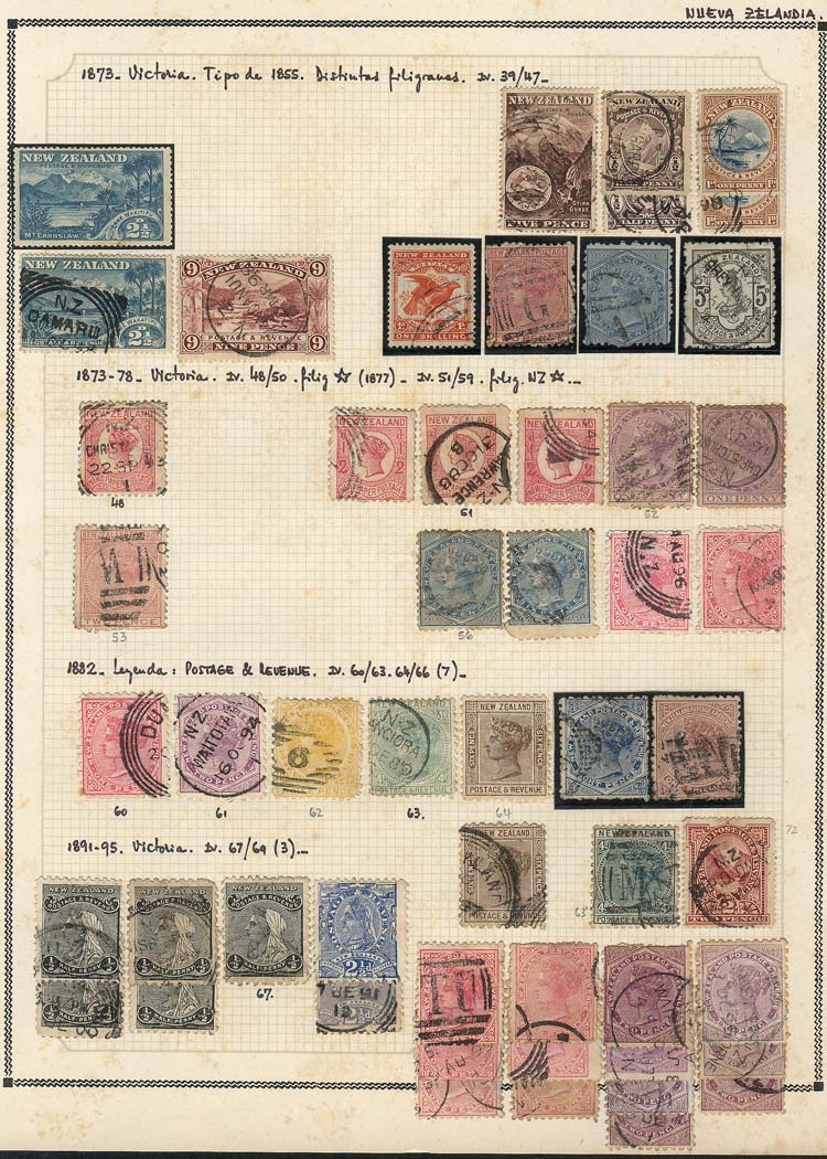 Lot 1917 - New Zealand Lots and Collections - Guillermo Jalil - Philatino Auction # 2629 WORLDWIDE + ARGENTINA: General August auction Lot 1917 - New Zealand Lots and Collections - Guillermo Jalil - Philatino Auction # 2629 WORLDWIDE + ARGENTINA: General August auction