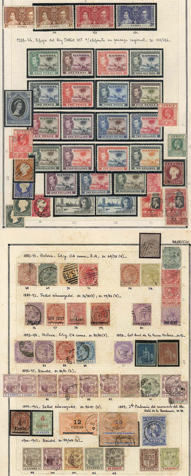 Lot 1106 - british colonies Lots and Collections -  Guillermo Jalil - Philatino Auction # 2629 WORLDWIDE + ARGENTINA: General August auction