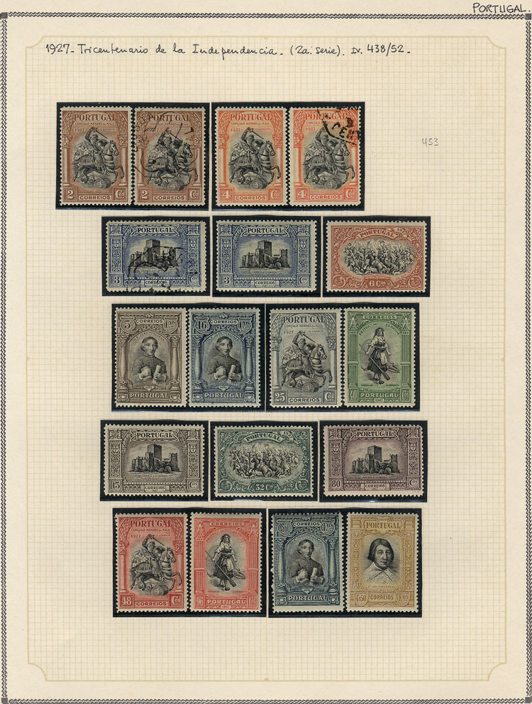 Lot 2242 - Portugal Lots and Collections - Guillermo Jalil - Philatino Auction # 2629 WORLDWIDE + ARGENTINA: General August auction Lot 2242 - Portugal Lots and Collections - Guillermo Jalil - Philatino Auction # 2629 WORLDWIDE + ARGENTINA: General August auction
