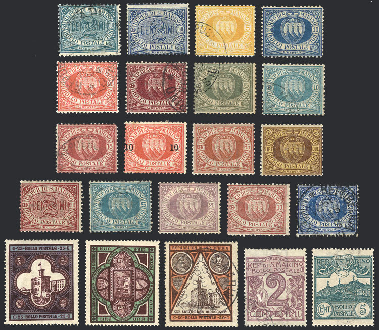 Lot 2300 - San Marino Lots and Collections - Guillermo Jalil - Philatino Auction # 2629 WORLDWIDE + ARGENTINA: General August auction Lot 2300 - San Marino Lots and Collections - Guillermo Jalil - Philatino Auction # 2629 WORLDWIDE + ARGENTINA: General August auction