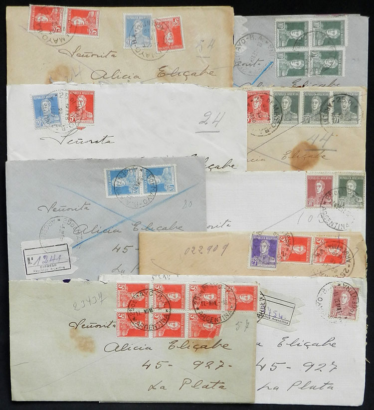 Lot 485 - Argentina postal history -  Guillermo Jalil - Philatino Auction # 2629 WORLDWIDE + ARGENTINA: General August auction