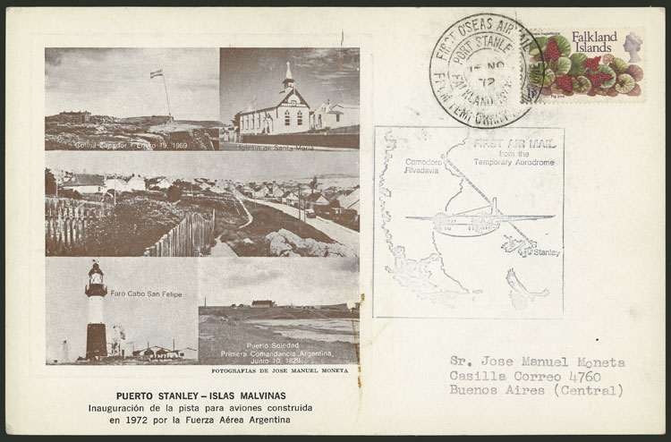 Lot 1826 - falkland islands/malvinas postal history -  Guillermo Jalil - Philatino Auction # 2629 WORLDWIDE + ARGENTINA: General August auction