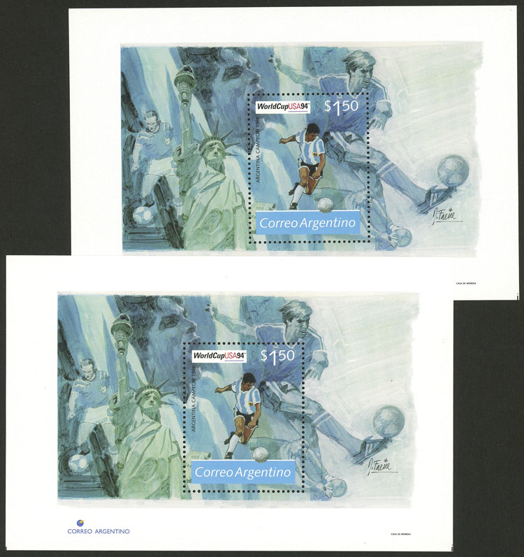 Lot 393 - Argentina souvenir sheets - Guillermo Jalil - Philatino Auction # 2629 WORLDWIDE + ARGENTINA: General August auction Lot 393 - Argentina souvenir sheets - Guillermo Jalil - Philatino Auction # 2629 WORLDWIDE + ARGENTINA: General August auction