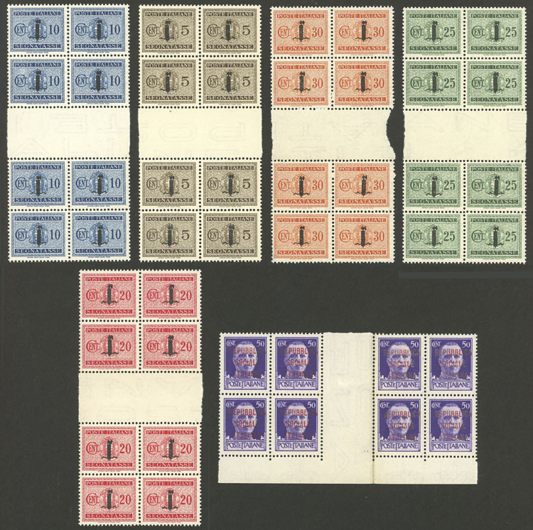 Lot 1742 - italy - r.s.i. Lots and Collections -  Guillermo Jalil - Philatino Auction # 2629 WORLDWIDE + ARGENTINA: General August auction