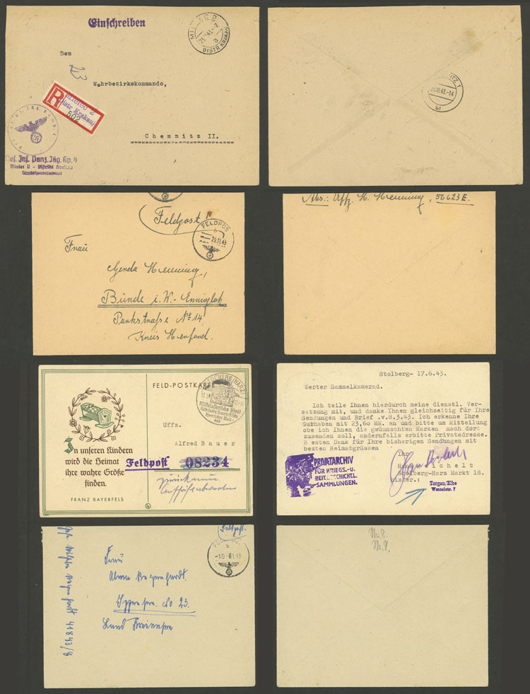 Lot 110 - germany postal history -  Guillermo Jalil - Philatino Auction # 2629 WORLDWIDE + ARGENTINA: General August auction