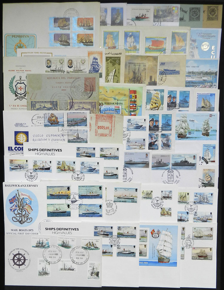 Lot 11 - topic ships Lots and Collections - Guillermo Jalil - Philatino Auction # 2629 WORLDWIDE + ARGENTINA: General August auction Lot 11 - topic ships Lots and Collections - Guillermo Jalil - Philatino Auction # 2629 WORLDWIDE + ARGENTINA: General August auction