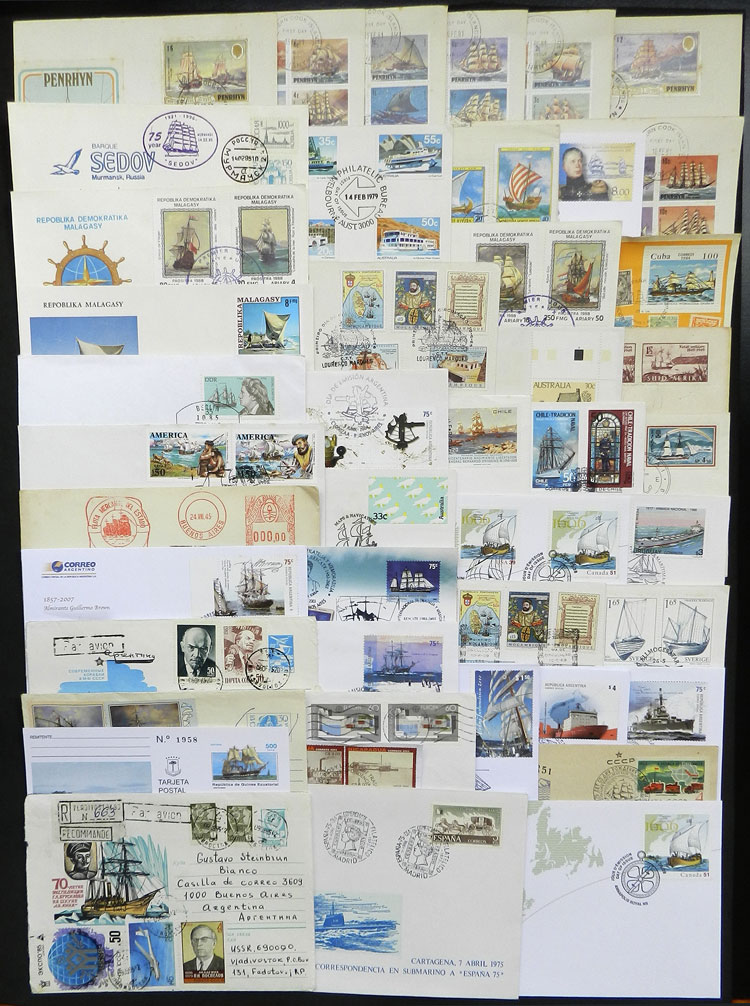 Lot 11 - topic ships Lots and Collections -  Guillermo Jalil - Philatino Auction # 2629 WORLDWIDE + ARGENTINA: General August auction