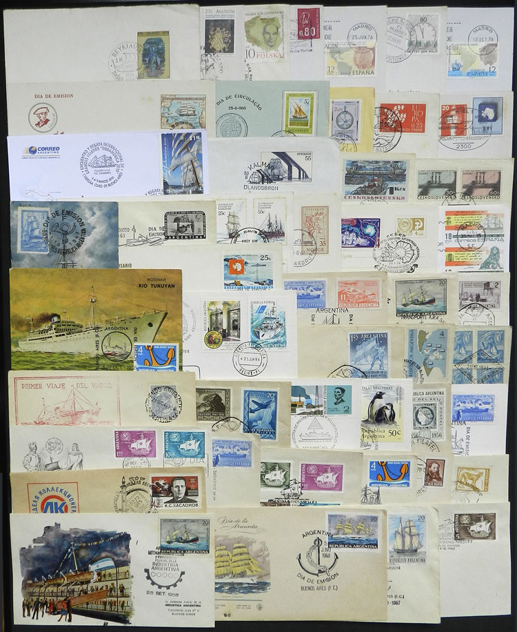 Lot 11 - topic ships Lots and Collections -  Guillermo Jalil - Philatino Auction # 2629 WORLDWIDE + ARGENTINA: General August auction