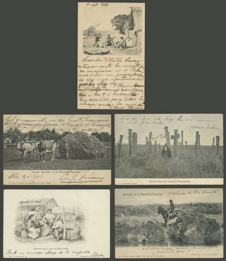 Lot 622 - Argentina postcards - Guillermo Jalil - Philatino Auction # 2629 WORLDWIDE + ARGENTINA: General August auction Lot 622 - Argentina postcards - Guillermo Jalil - Philatino Auction # 2629 WORLDWIDE + ARGENTINA: General August auction