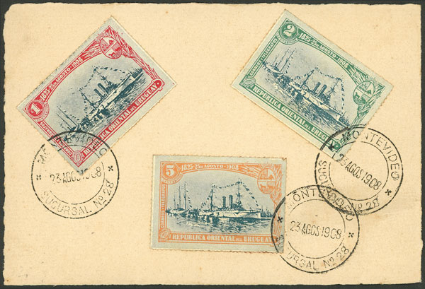 Lot 2495 - Uruguay postal history - Guillermo Jalil - Philatino Auction # 2629 WORLDWIDE + ARGENTINA: General August auction Lot 2495 - Uruguay postal history - Guillermo Jalil - Philatino Auction # 2629 WORLDWIDE + ARGENTINA: General August auction