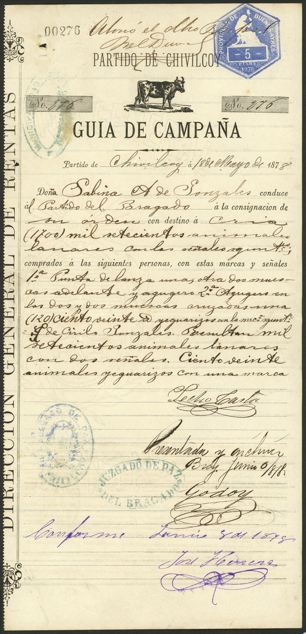 Lot 569 - Argentina revenue stamps - Guillermo Jalil - Philatino Auction # 2629 WORLDWIDE + ARGENTINA: General August auction Lot 569 - Argentina revenue stamps - Guillermo Jalil - Philatino Auction # 2629 WORLDWIDE + ARGENTINA: General August auction