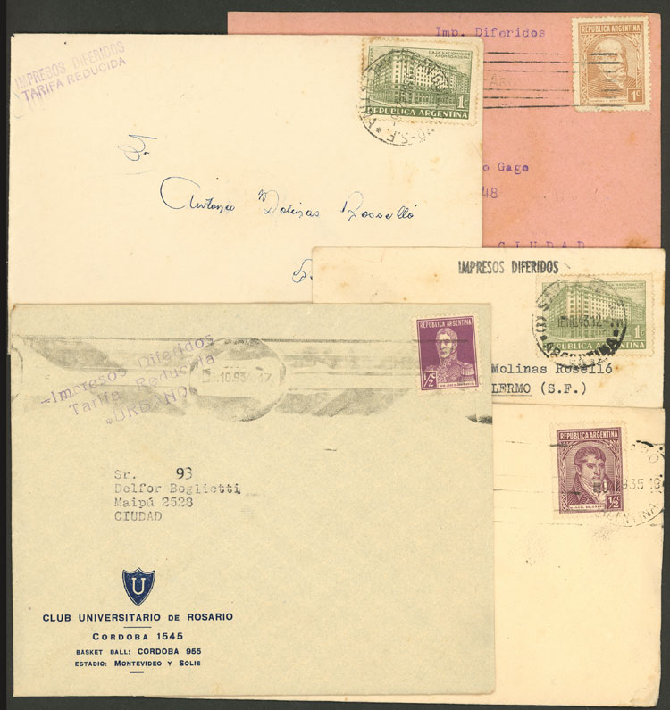 Lot 497 - Argentina postal history -  Guillermo Jalil - Philatino Auction # 2629 WORLDWIDE + ARGENTINA: General August auction