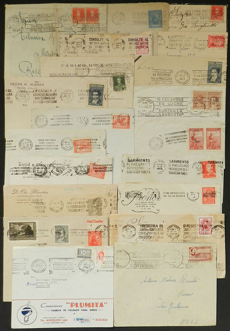 Lot 478 - Argentina postal history -  Guillermo Jalil - Philatino Auction # 2629 WORLDWIDE + ARGENTINA: General August auction