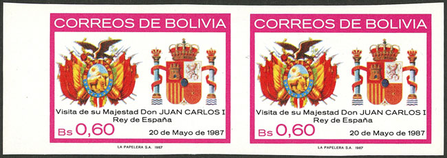 Lot 792 - bolivia general issues -  Guillermo Jalil - Philatino Auction # 2629 WORLDWIDE + ARGENTINA: General August auction